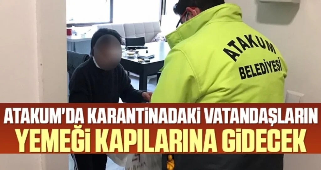 Atakum'da Karantinadaki Vatandaşların Yemeği Kapılarına Gidecek