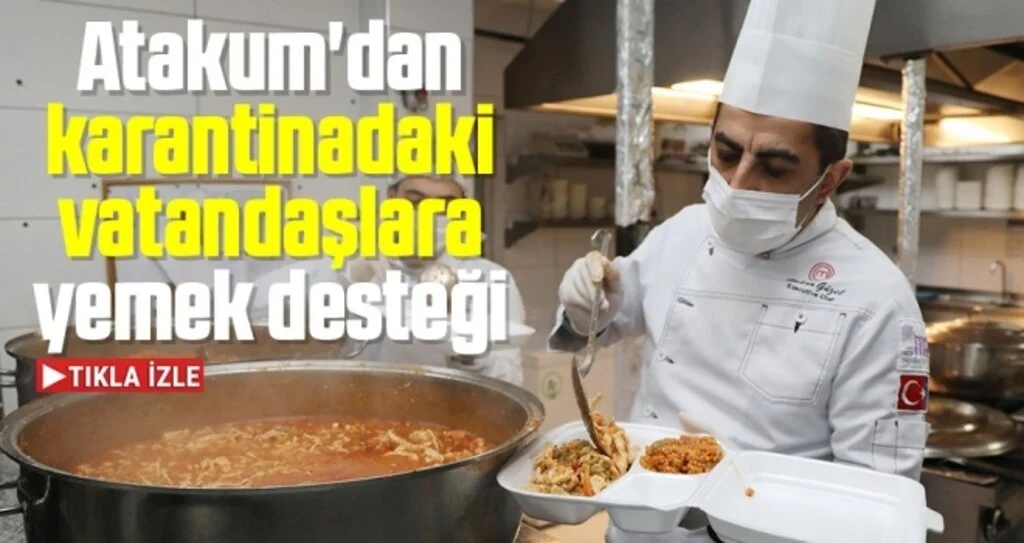 Atakum'dan karantinadaki vatandaşlara yemek desteği