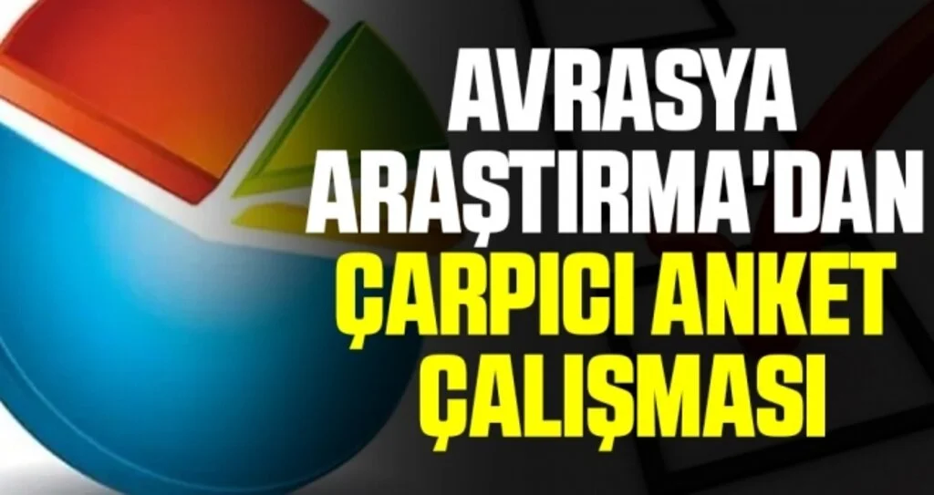 Avrasya Araştırma'dan çarpıcı anket çalışması 