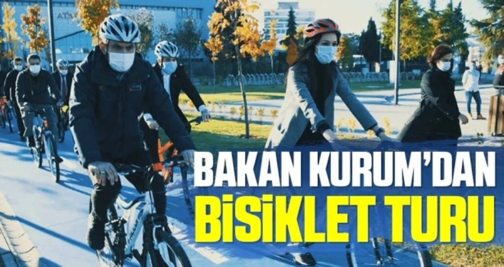 Bakan Kurum, Samsun Millet Bahçesi’nde pedal çevirdi