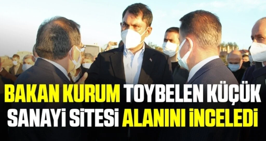 Bakan Kurum, Türkiye'nin en büyük sanayi dönüşümlerinden biri olacak alanı inceledi
