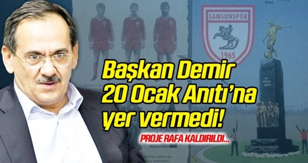 Başkan Demir 20 Ocak Anıtı'na yer vermedi