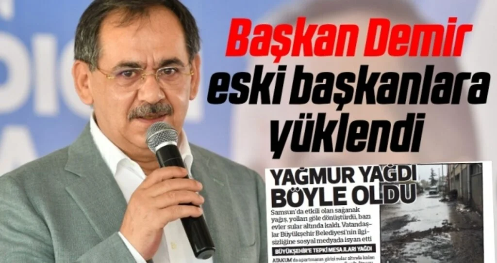 Başkan Demir eski başkanlara yüklendi 