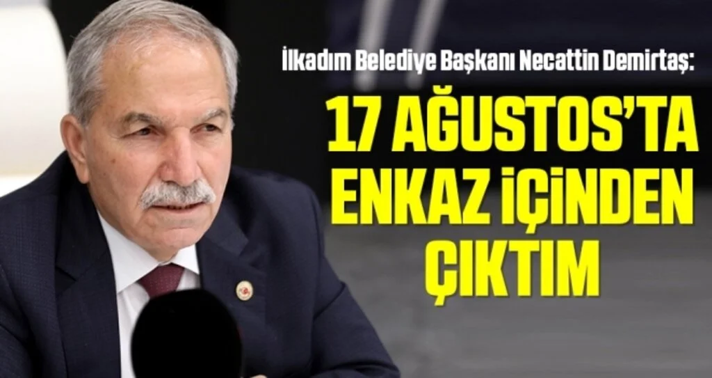 Başkan Demirtaş: 17 Ağustos’ta enkaz içinden çıktım, depreme dayanıklı bina yapmak hepimizin görevi