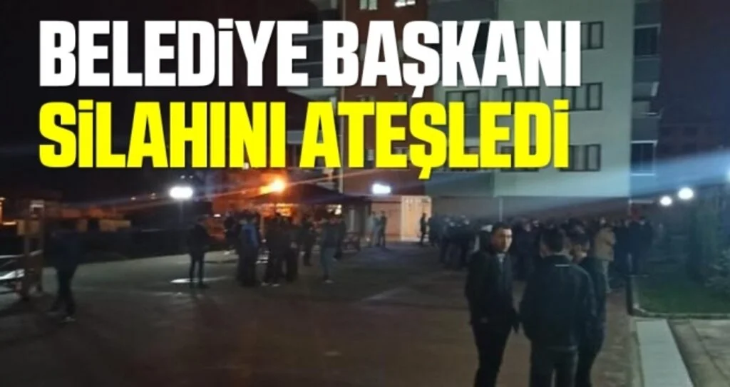 Belediye Başkanı silahını ateşledi