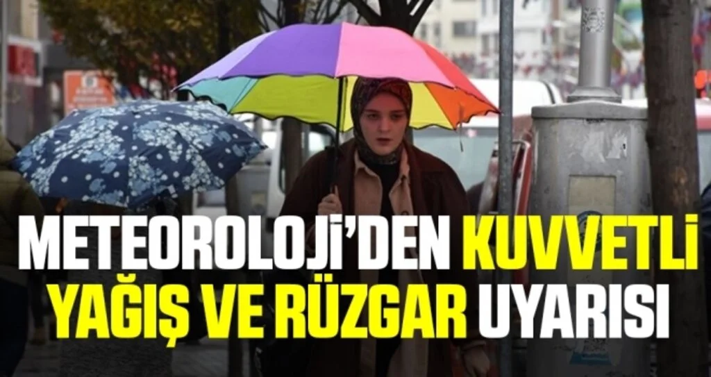Doğu Karadeniz için kuvvetli yağış ve rüzgar uyarısı
