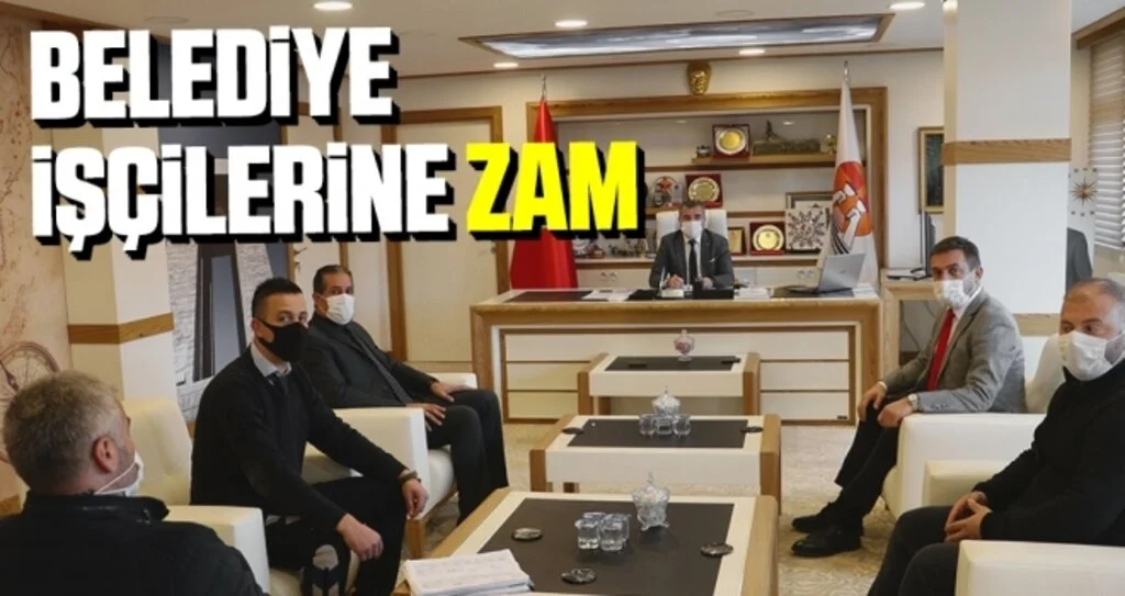 Havza’da belediye işçilerine yüzde 45 zam
