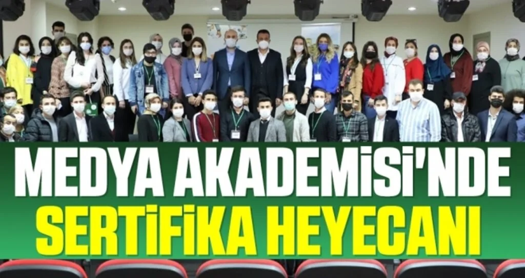 Medya Akademisi'nde sertifika heyecanı 