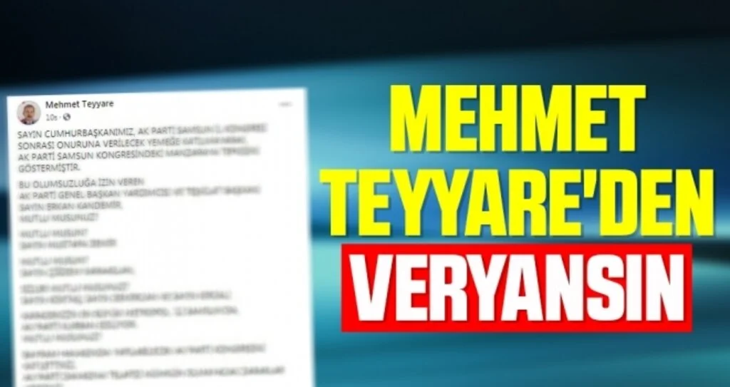 Mehmet Teyyare'den Veryansın