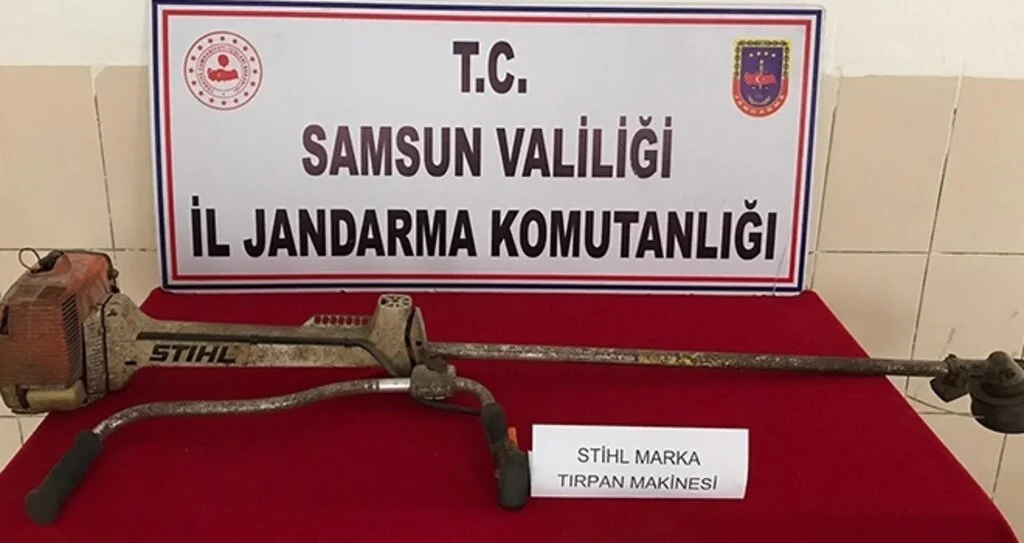 Ot biçme makinesi hırsızlığı iddiasına gözaltı
