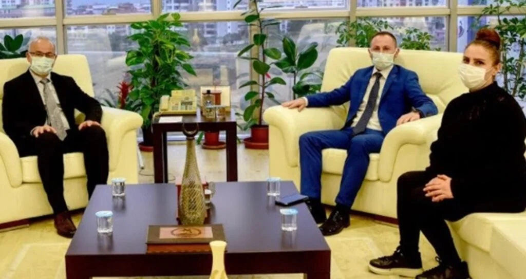 Rektör Ünal Öz  Sağlık Sen'i ağırladı 