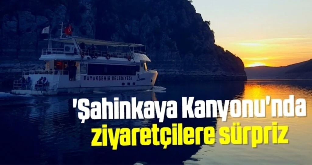 'Şahinkaya Kanyonu'nda ziyaretçilere sürpriz