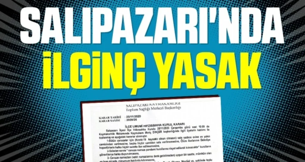 Salıpazarı'nda ilginç yasak