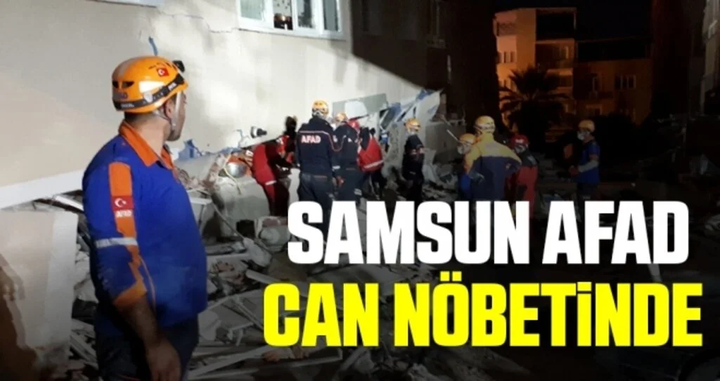 Samsun AFAD can nöbetinde 