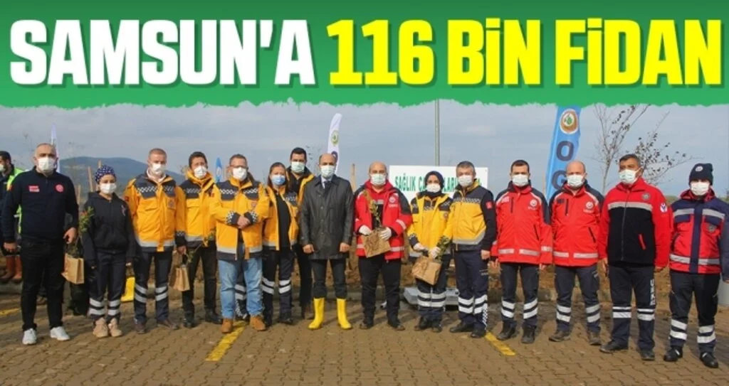 Samsun'a 116 bin fidan