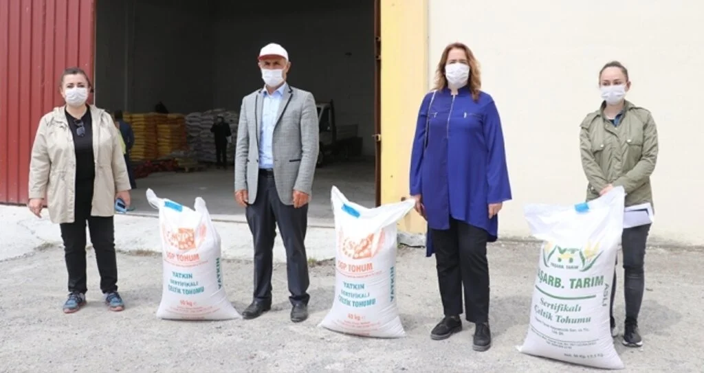 Samsun'da 30 ton soya ve 126 ton çeltik tohumu üreticilere dağıtıldı