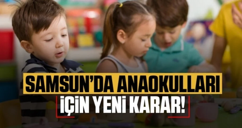Samsun'da anaokullarında uzaktan eğitime geçildi 