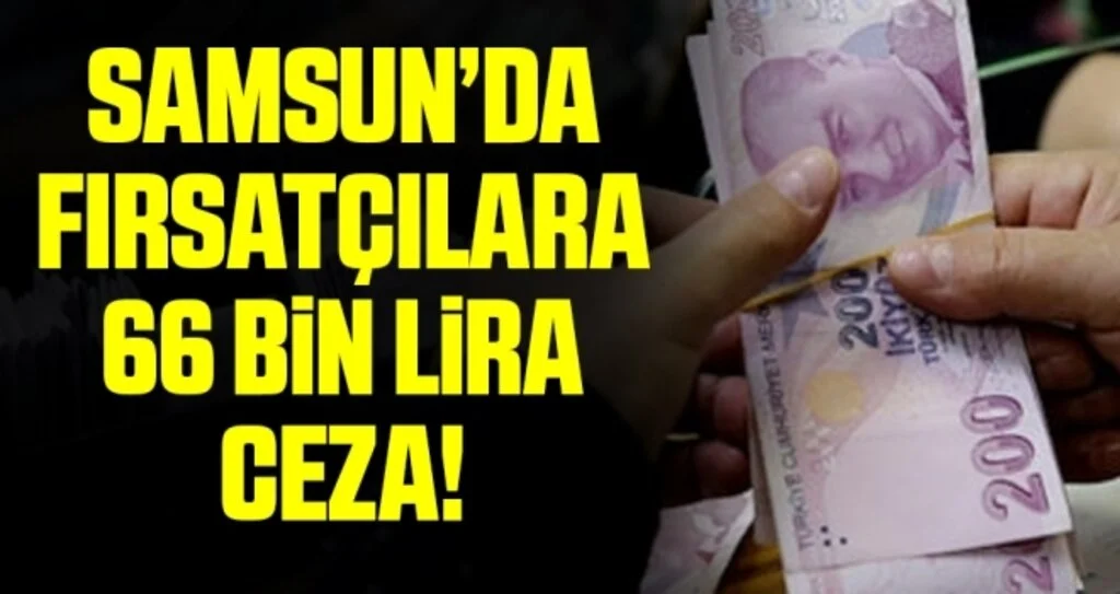 Samsun'da Fırsatçılara 66 Bin Lira Ceza
