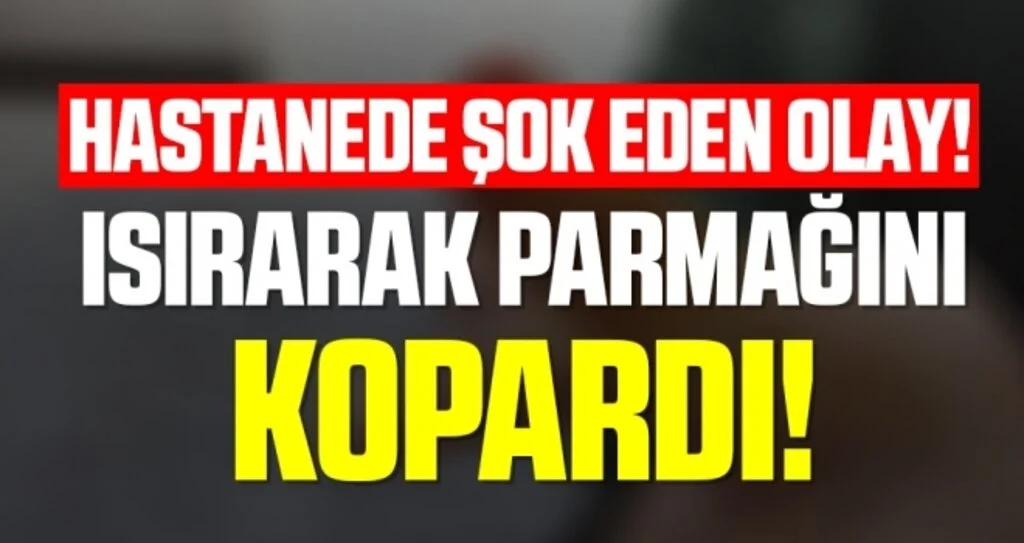 Samsun'da Hastanede Şok Eden Olay! Güvenlik Görevlisinin Isırarak Parmağını Kopardı