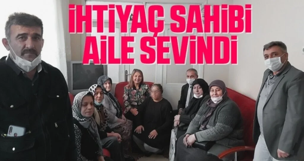 Samsun'da İhtiyaç sahibi aile sevindi