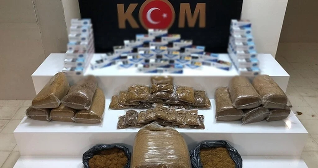 Samsun'da kaçak tütün ve makaron sigara ele geçirildi