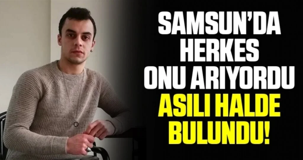 Samsun'da Kayıp genç elektrik direğinde asılı bulundu