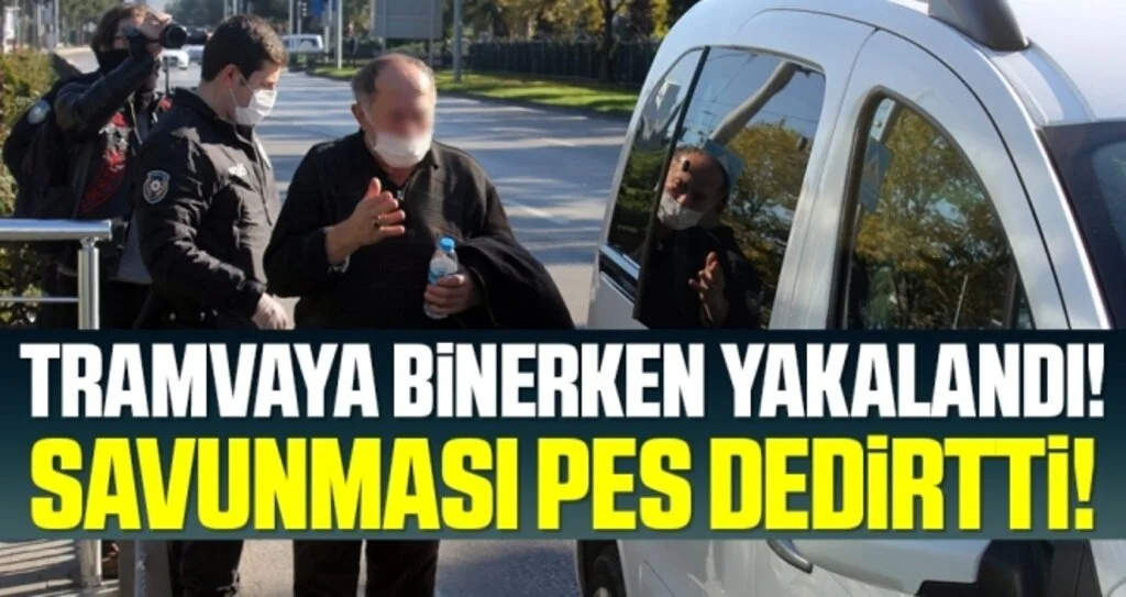 Samsun'da Korona riskli vatandaş tramvaya binerken yakalandı!