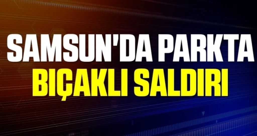 Samsun'da parkta bıçaklı saldırıda yaralandı