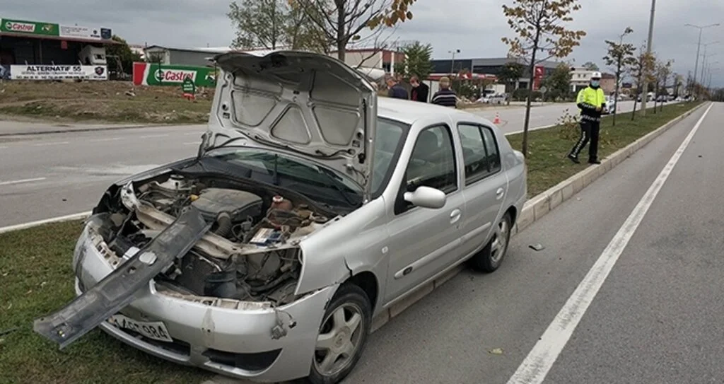 Samsun'da trafik kazası: 2 yaralı
