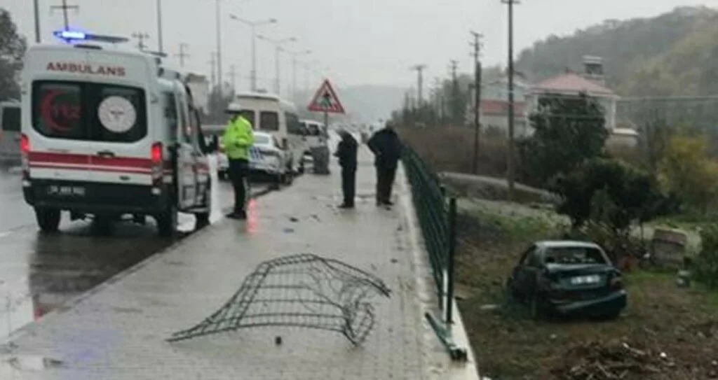 Samsun'da trafik kazası: 2 yaralı