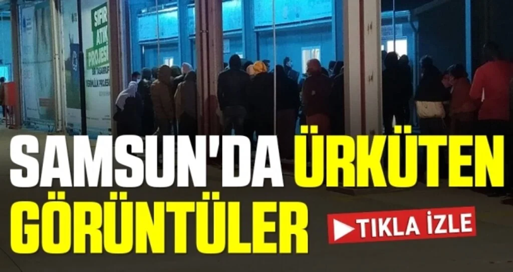 Samsun'da Ürküten Görüntüler