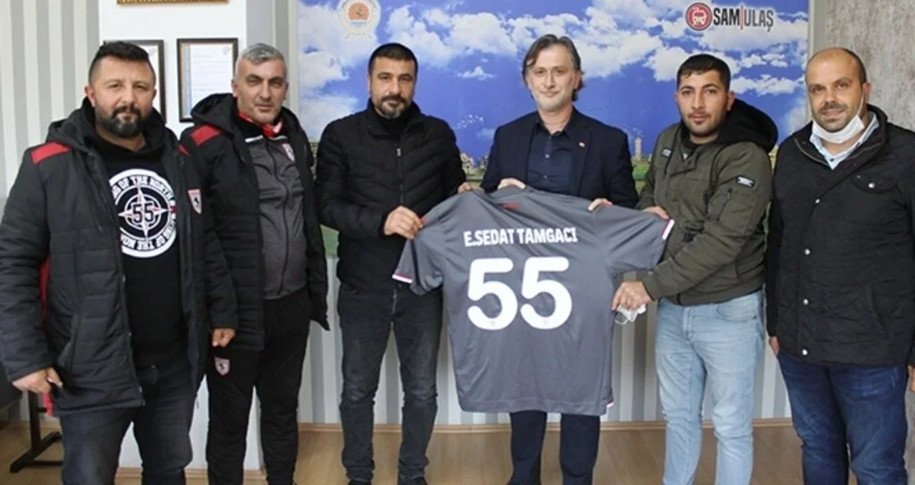 Samsunspor taraftarından SAMULAŞ Genel Müdürü Tamgacı'ya teşekkür