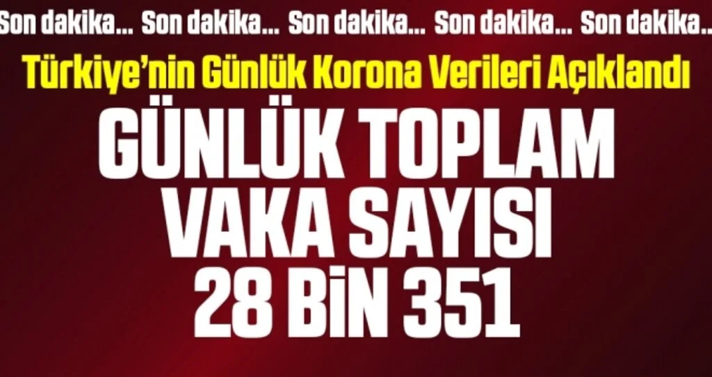 Son dakika… Corona verileri açıklandı! İşte 25 Kasım tablosu