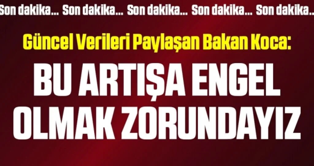 Son dakika… Corona verileri açıklandı! İşte 5 Kasım tablosu