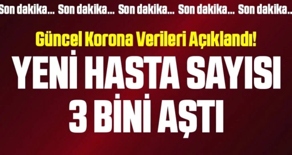 Son dakika… Corona virüsü verileri açıklandı! İşte 13 Kasım tablosu