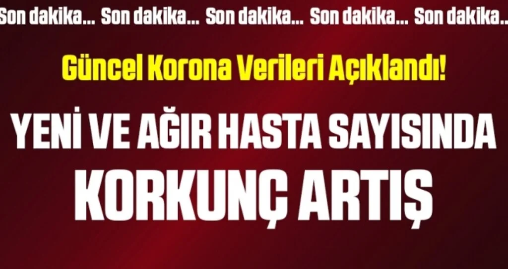 Son dakika… Corona virüsü verileri açıklandı! İşte 16 Kasım tablosu