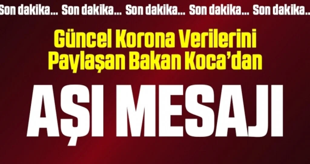 Son dakika… Güncel corona virüsü verileri açıklandı! İşte 7 Kasım tablosu