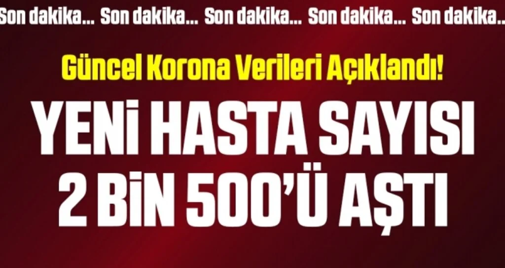 Son dakika… Sağlık Bakanlığı corona verilerini açıkladı! İşte 8 Kasım tablosu