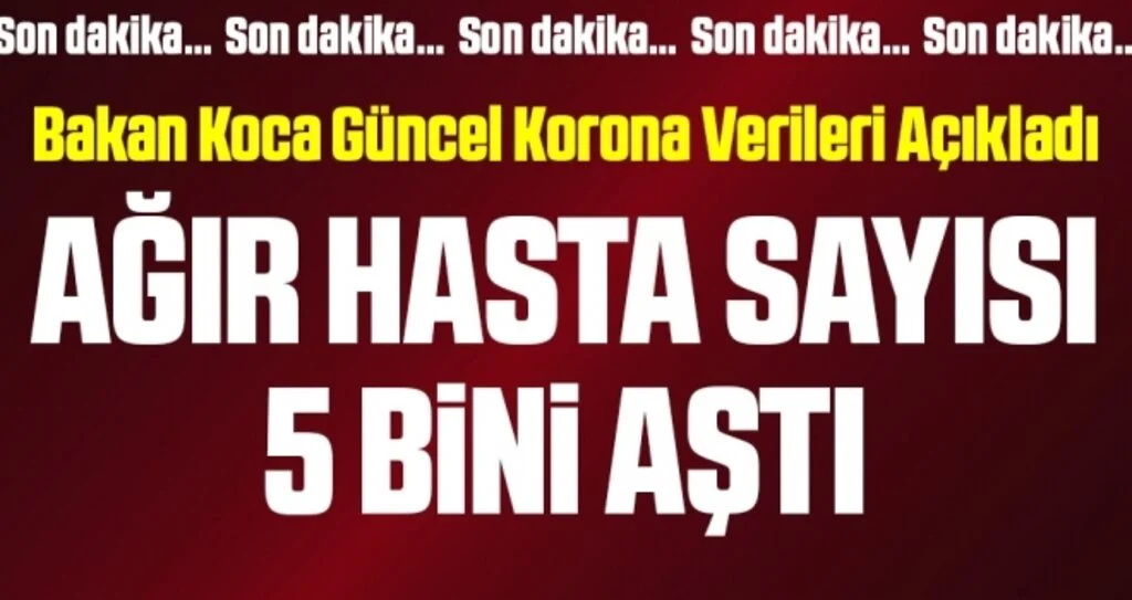 Son dakika… Sağlık Bakanlığı güncel corona virüsü verilerini açıkladı! İşte 29 Kasım tablosu