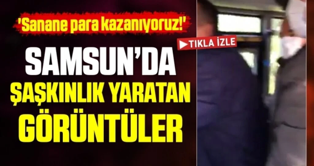 Terme-Samsun arası çekilen bu görüntüler şaşkınlık yarattı! 'Sanane para kazanıyoruz!'