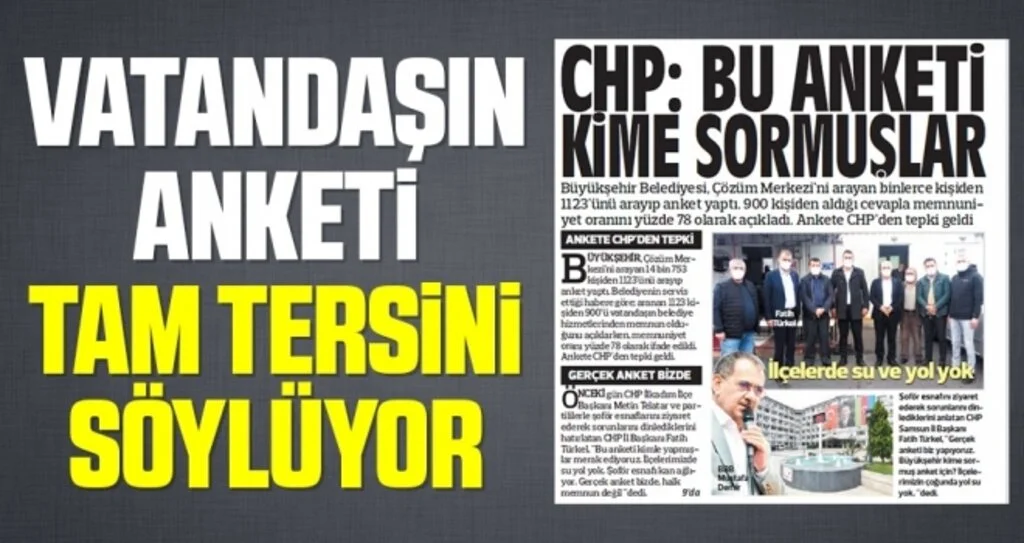 Vatandaşın anketi tam tersini söylüyor