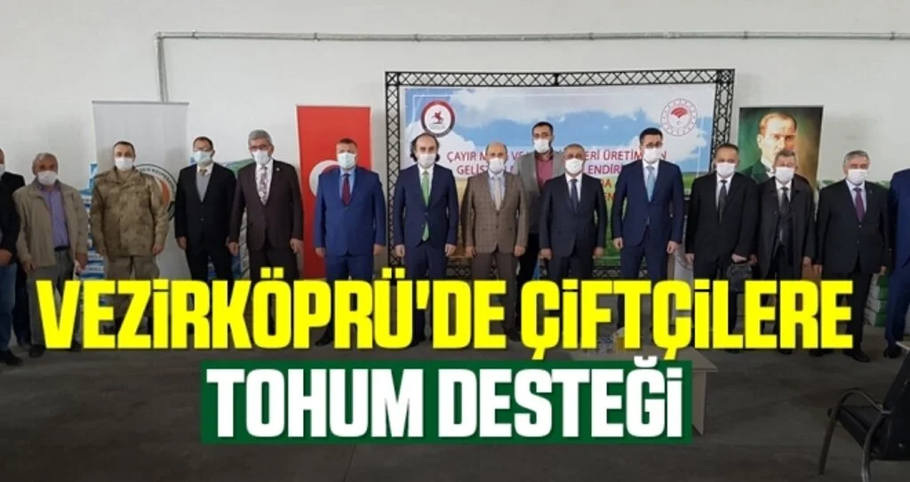 Vezirköprü'de çiftçilere tohum desteği