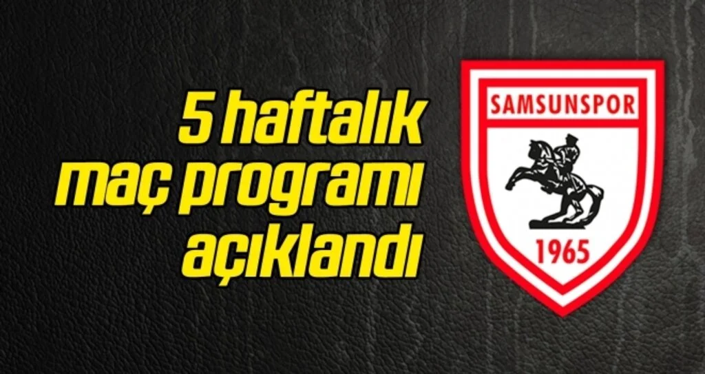 1. Lig'de 5 haftalık maç programı açıklandı