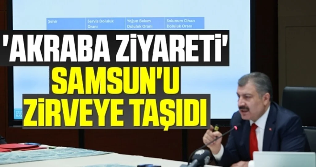 'Akraba ziyareti' Samsun'u zirveye taşıdı