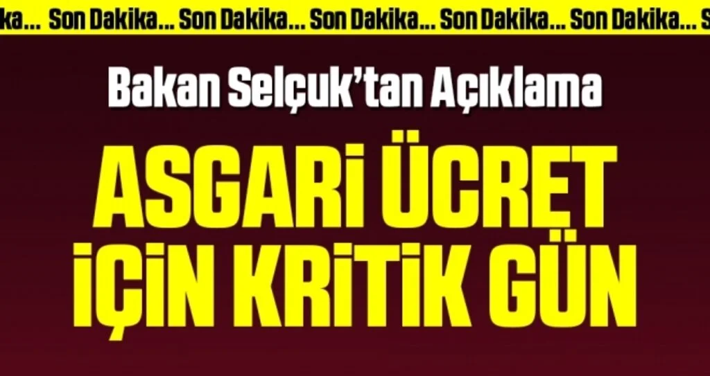 Asgari ücret kaç lira olacak? Bakan Selçuk'tan ilk açıklama