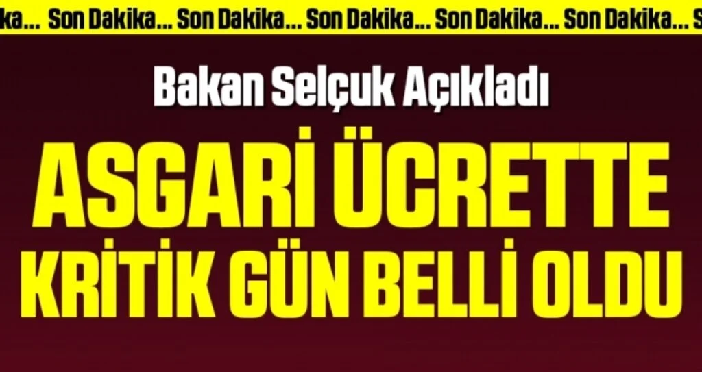 Asgari ücrette son toplantının tarihi belli oldu