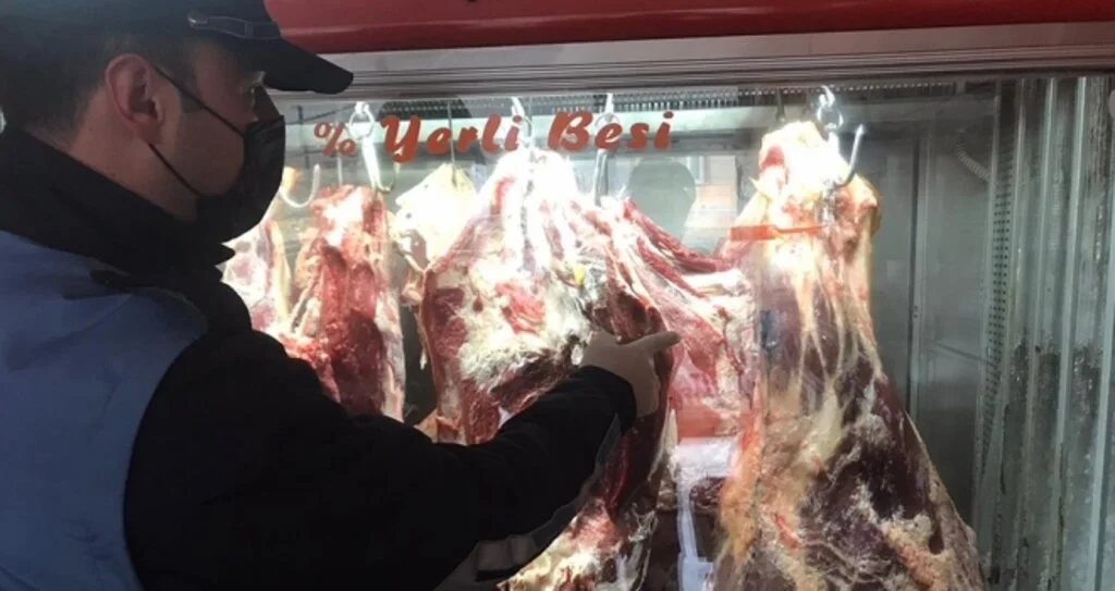 Bafra'da kasaplar denetlendi