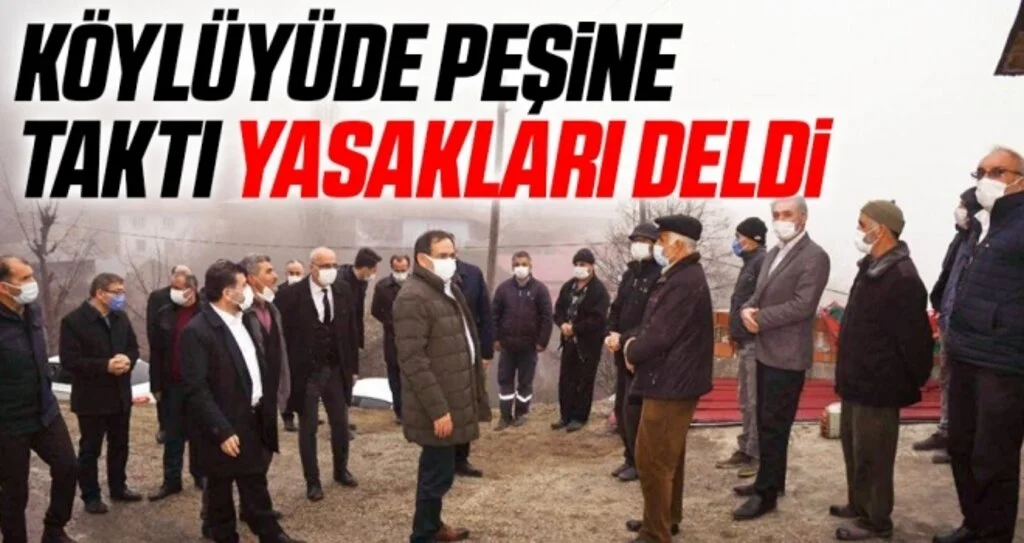 Başkan Demir Köylüyüde peşine taktı yasakları deldi