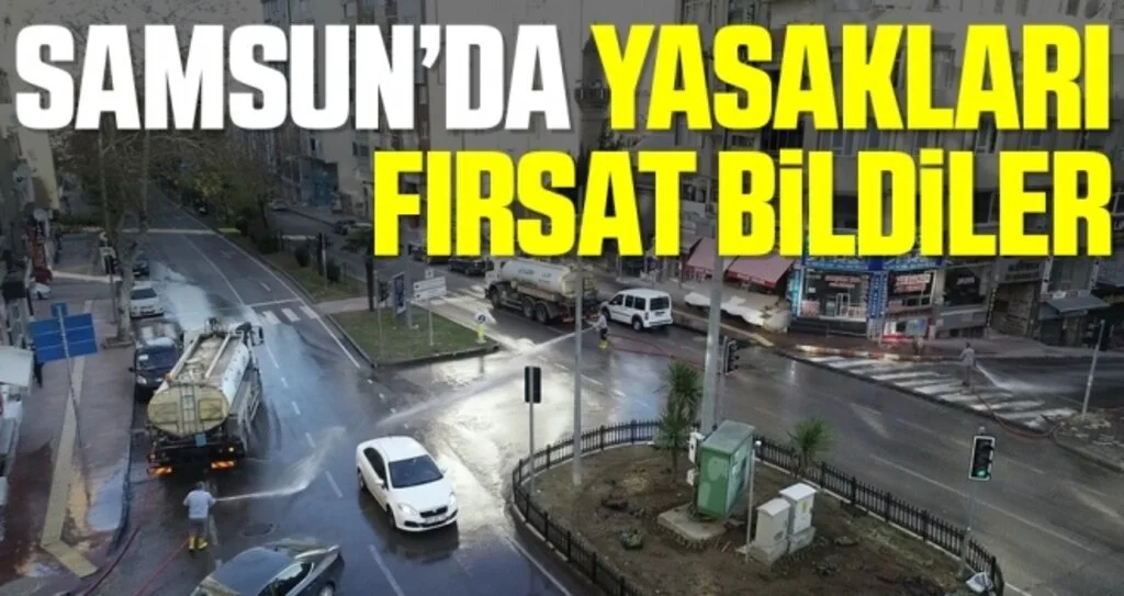 Boş kalan İlkadım sokakları baştan aşağıya yıkandı