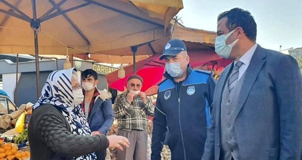 Çarşamba’da protokolden  korona virüs denetimi   